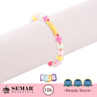 Gelang Emas Tali Plat Engrave Anak Candy Pop Gold 10K Semar Nusantara