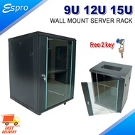 9U 12U 15U CCTV RACK WALL MOUNT SERVER RACK (perforated door)500(W)X400(D)X265(H)MM  ✔12U RACK ✔15U 