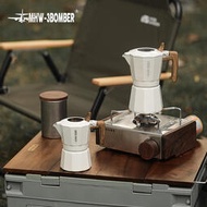 咖啡壺MHW-3BOMBER轟炸機雙閥摩卡壺 意式濃縮咖啡壺家用煮咖啡戶外器具