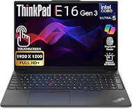 Lenovo ThinkPad E16 Gen 3, FHD+ 16" Touchscreen Display, Intel Ultra 5-225U, 16GB RAM, 512GB SSD, Fi