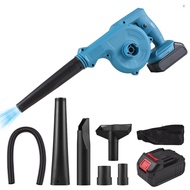 Cordless Leaf Blower with Battery 2-in-1 21V Cordless Electric Blower and Vacuum Cleaner 63MPH Handheld Battery Powered Small Blower for Lawn Care/Dust/Pet Hair with Dust Bag