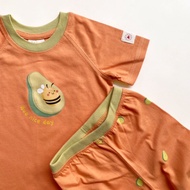 BOHOPANNA X THE OVERTEE OT SHORT PAJAMA PRINT MOTIF pajamas set SHORT sleeve shirt long pants unisex