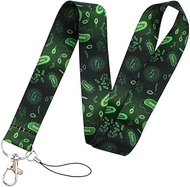 Virus Viral Cells Cellular Microbiology Medical Research Science 17.7" Neck Lanyard Keychain Holder 