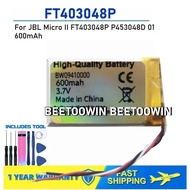 For JBL Micro II FT403048P P453048D 01 600mAh Bluetooth Speaker Battery