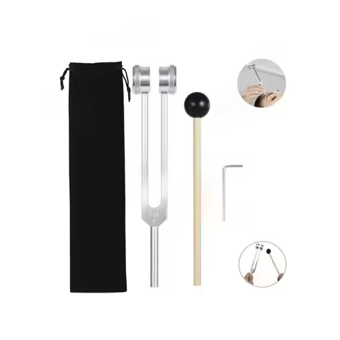 Tuning Fork Set 128Hz 528HZ Sound Fork Set Weighted Bio-Acoustic Tuning Fork for Healing Chakra,Soun