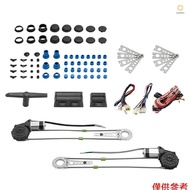 Universal Electric Power Window Regulator Conversion Kit with Switches Wiring and Hardware for 2 Doo