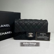 Chanel Caviar 20cm 魚子醬銀扣