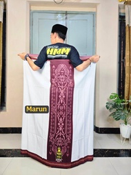 SARUNG SAMARINDA HMM PUTIH/ SARUNG PUTIH HMM