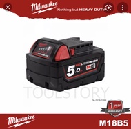 Milwaukee M18B5 แบตเตอรี่ M18 5.0Ah
