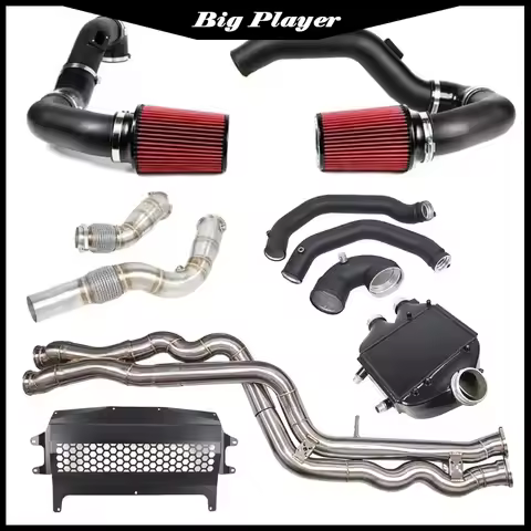 2015-2019 For BMW F80 M3 F82 M4 F87 M2 S55 Downspout Cooler Slide Cooler Front Mount Cold Intake Kit