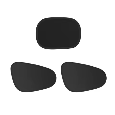 U1JF Black Fabric Car Window Sun Shade Set, 2 Piece Window Cling Side Window Screen for Direct Sunli