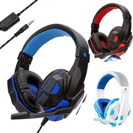 3.5mm有線遊戲耳機，附120°可調式高畫質麥克風，適用於電腦、PS4、PS5、Xbox，低音立體聲，PC遊戲耳機