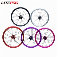 Litepro 16 Inch 349 Disc Brake Wheelset Folding Bike Modified K3 Plus 6 Bearings Wheel 11 Speeds For