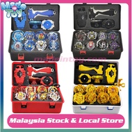 【Malaysia Ready Stock】✱MadeInToy🎁Beyblade Burst Toys Box Set Arena With Launcher stadium Metal Fusion God Spinning Top