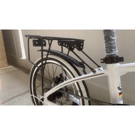 Back Rack Foldie Bicycle Disc brake Bike Seat Folding Foldable Metal delivery Hito Java rifle Titan Fnhon Food