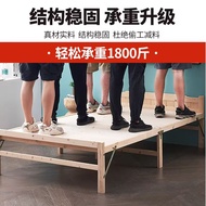 Wood Foldable Solid Single Bed Frame 180Cm Long Other Sizes