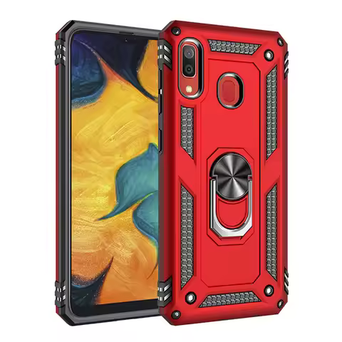 For Samsung Galaxy A10 A20 A30 A40 A50 A70 Case Shockproof Armor Ring Holder Stand Cover for A10E A2