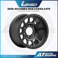 Lenso ZEUS-03 Cobra - Matte Black 16x8.5 ET0 6X114.3 (1 Piece)