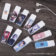 MP3 Long Strip Ultra-Thin Card with External Playback Speaker mp3 Player Mini Walkman Set MP3