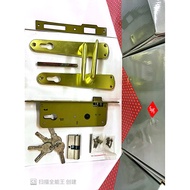 JF 7011 GRILLE DOOR LOCK MORTISE LOCK HANDLE ENTRANCE IRON DOOR GATE LOCK SET