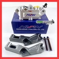 🏁 NISSIN BRAKE CALIPER 4POT FRONT / 2POT REAR YAMAHA Y15ZR 🏁 ALLOY CNC CALIPER BREK BRACKET DEPAN BE