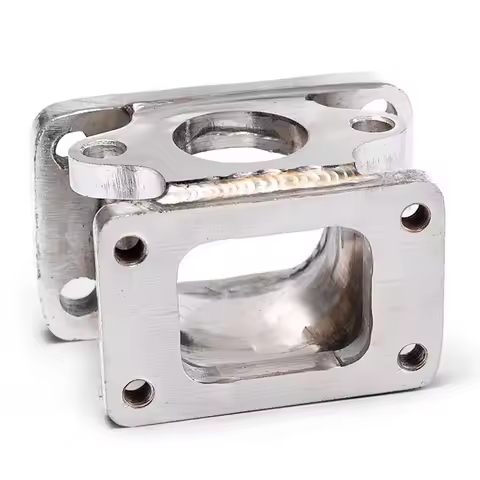 Performance Exhaust Adapter Flange T25 T2 to T3 Turbo Flange I Shape Aluminum for Car Engine Upgrade