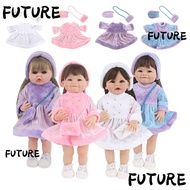 HL-FUTU Doll Clothes, 22inch/55cm Multicolor Doll Pleuche Dress Set, Hairy Changing Dress Game Toy D