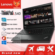 ThinkPad L540 Laptop 15.6-inch Screen Intel Quad/Dual-Core i7/i5/i3 8G/12G/16G RAM 128G SSD+500GB/1T HDD DVD-ROM Built-in WEBCAM/Camera Online class/learning Wifi Bluetooth Ms office 365 Windows11 Pro Portable Business Notebook Computer