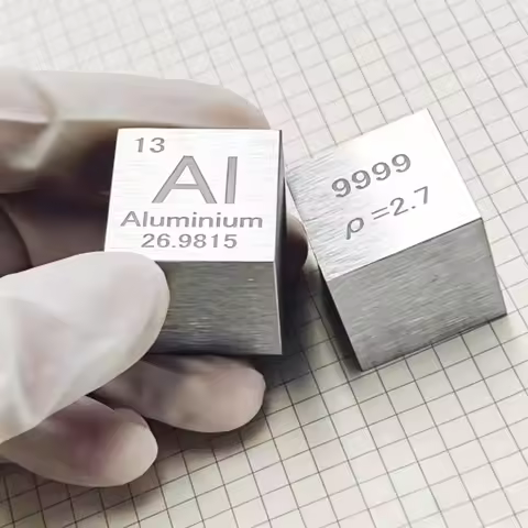 Aluminum Cube Elements Periodic Table of Metallic Elements Educational Chemical Fun Collection Teach