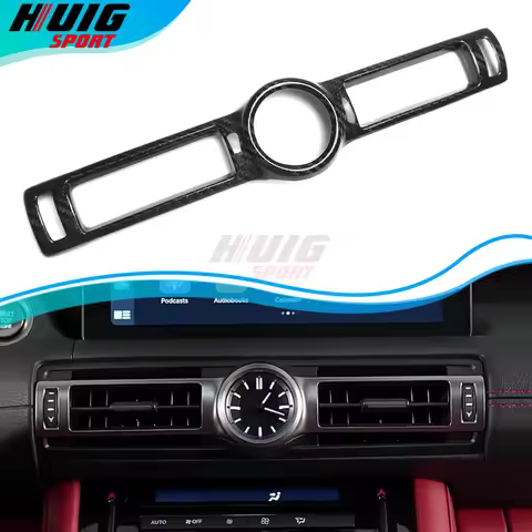 For Lexus IS250 IS300 IS350 IS 250 IS F Sport 2021-2024 Glossy Carbon Fiber Car Interior Console Das