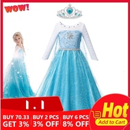 Nileafes Princess Dress for Kids Girl Christmas Girls Elsa Frozen Dress Costume Princess Dress for Kids Anna Party Dresses Cosplay Summer Fashion Dresses Baby Girl Clothes