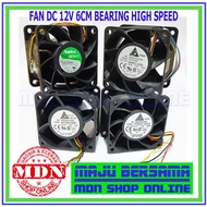 Fan Dc 12V 6cm BEARING HIGH SPEED