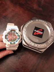 全新包盒只有一隻！G shock白色男女裝運動智能手錶包盒