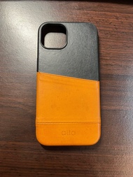 Alto IPhone13 插卡皮革手機保護殼-焦糖棕/渡鴉黑 原價$1780 換手機便宜售 $100