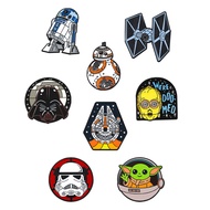 8pcs Star Wars Enamel Lapel Pins Set - R2-D2 BB8 Darth Vader Cartoon Characters Creative Toy Brooche
