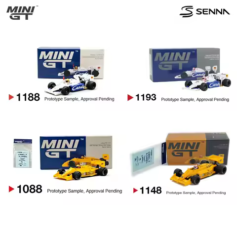 MiniGT 1:64 Ayrton Senna F1 Toleman TG184 #19 MiniGT 1118/1193& Lotus 99T #12 Monaco Winner MiniGT 1