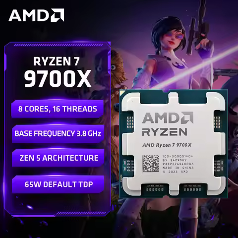 Brand New AMD Ryzen 7 9700X 8-Core 16-Thread Up to 5.5GHz 32MB L3 Cache Socket AM5 DDR5 TDP 65W for 