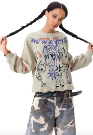 日系復古 怪物樂園衛衣