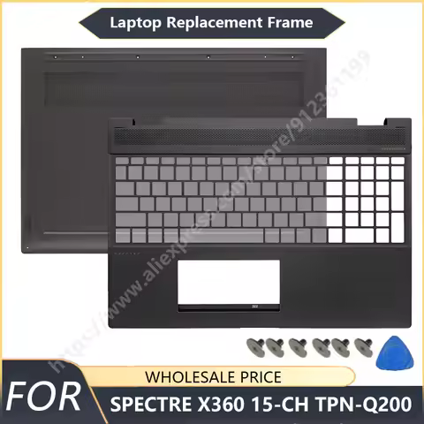 NEW For HP SPECTRE X360 15-CH 15t-ch000 Laptop Palmrest Bottom Case Laptop Frames 15.6" Brown