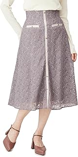121-3220804 Women's Skirt, Bi-Color Lace Skirt,