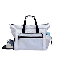 TROY TETHYS-DL sports travel Clear bag with shoe compartment, waterproof canvas, large size 40x35x18