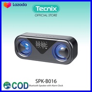 Tecnix Speaker Portable SPK-B016 Speaker Bluetooth Alarm Clock