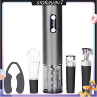 Electric Wine Opener Wine Bottle Opener Kit with Accessories Rechargeable Electric Wine Opener Set W