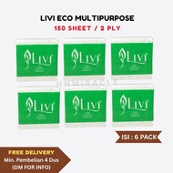 [6 PACK] TISSUE LIVI POPUP MULTIPURPOSE TISSUE/ | Multipurpose tissue
