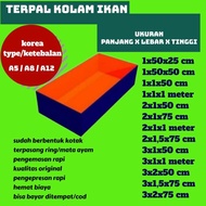 kolam ikan terpal A8 terpal kolam A12 terpal tandon air kolam praktis