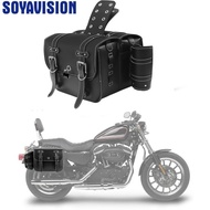 Retro Black/Brown Motorcycle SaddleBag Universal Motorbike Side Bags Storage Tool Waterproof Side Ba