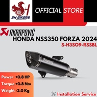 [Ready Stock] Akrapovic Slip-On Honda NSS350 Forza 2024 S-H3SO9-RSSBL