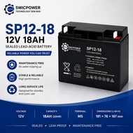 Sealed Lead-Acid (SLA) AGM Rechargeable Battery 12V18Ah Maintenance-Free Battery for UPS Solar Backu