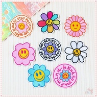 ❉ Sunflowers - Be Kind Stay Positive and Happy Always Iron-On Patch ❉ 1Pc The Smiling Face DIY Sew o