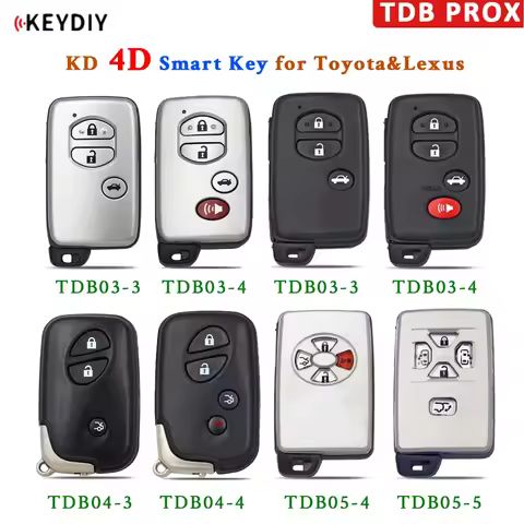 KEYDIY KD 4D Smart Key Universal TDB Remote TDB03 TDB04 TDB05 for Toyota Lexus FCC:0140 3370 5290 05